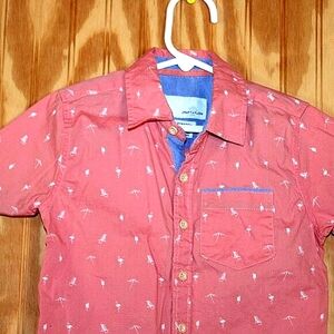 Craft + Flow Little Boys' Palm Tree Stretch Shirt - Size 4 (Small)